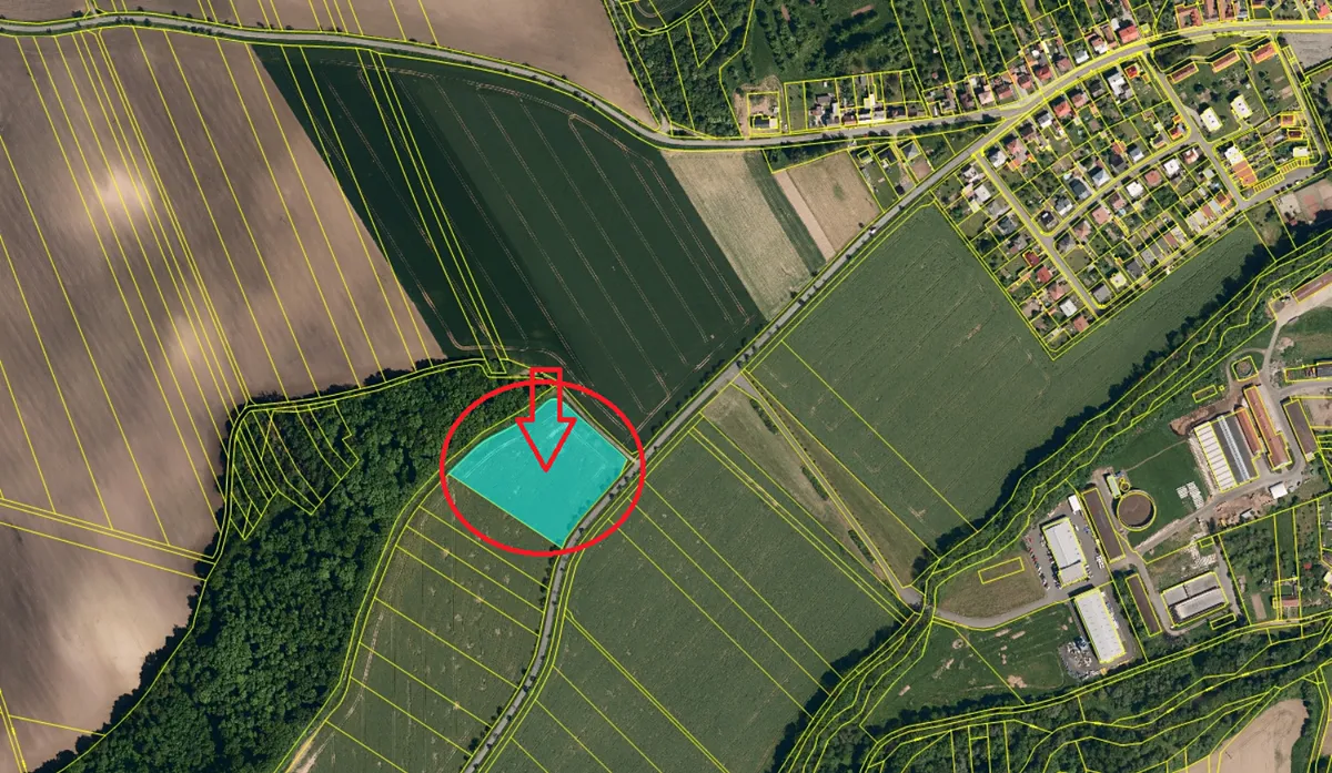 Prodej podílu 4/36 pole 1466 m²